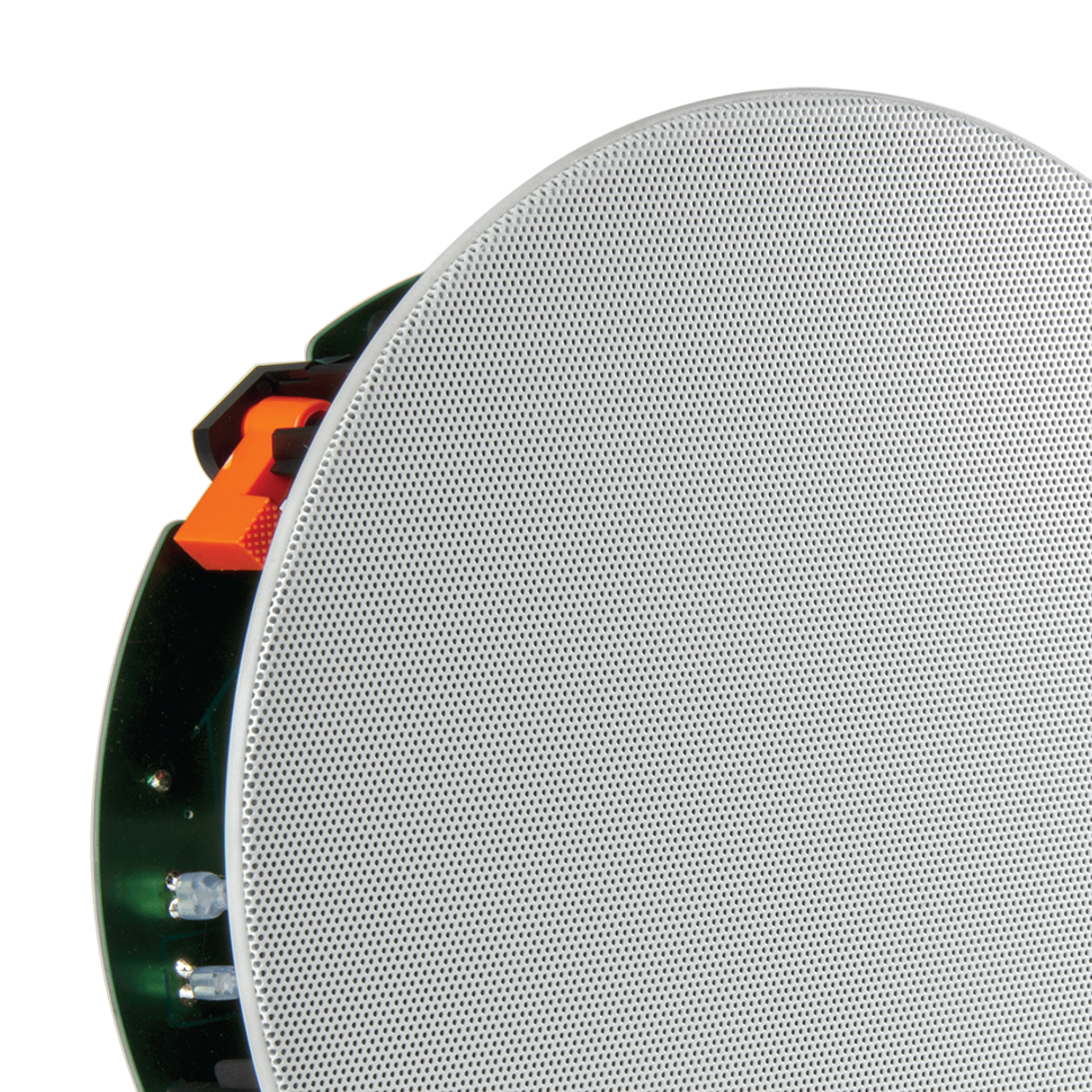 Zero bezel metal grille installs flush to wall or ceiling for a clean, inconspicuous appearance